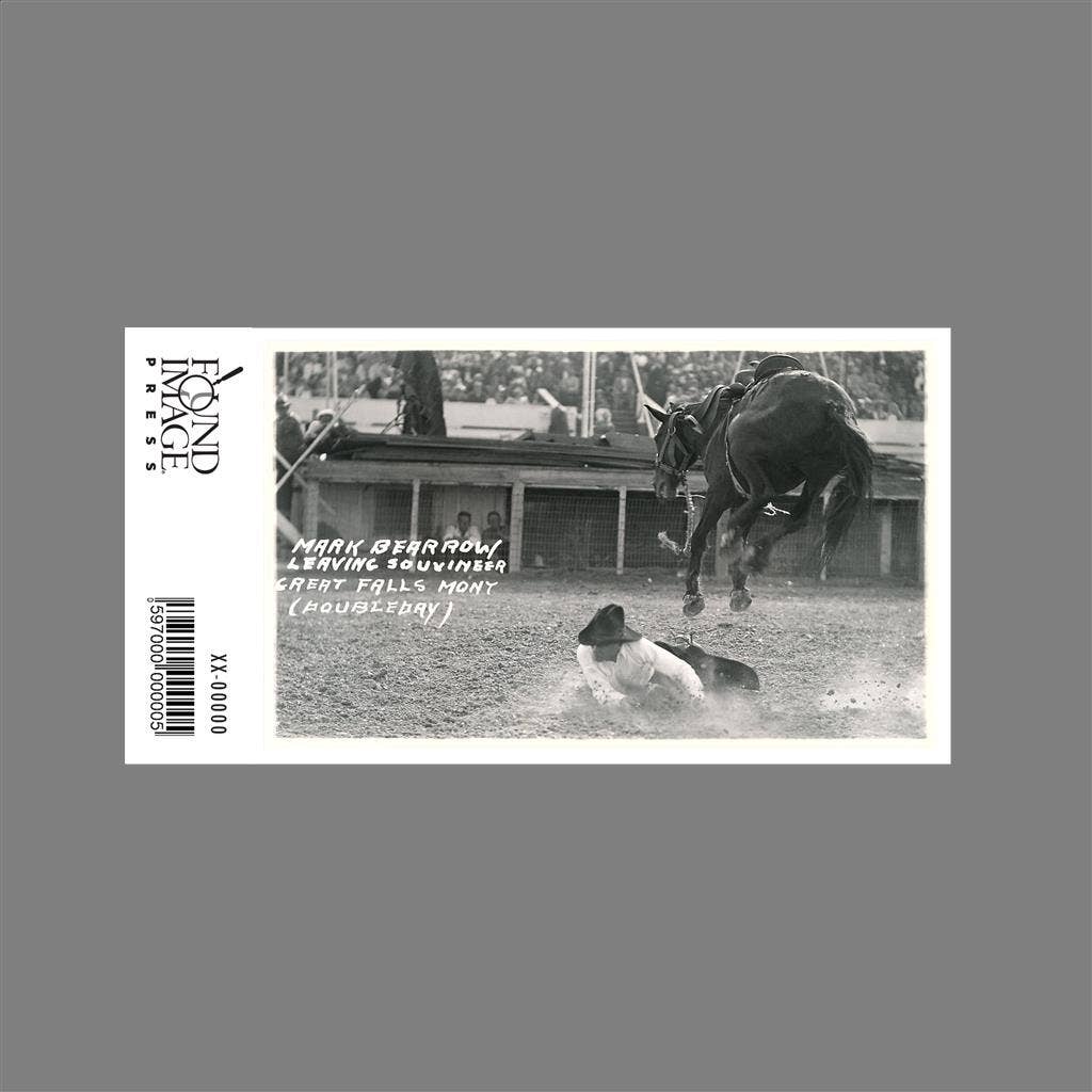 Found Image Press - Wholesale Sticker - Sticker CB-151 Cowboy Bucked Off Bronco, Montana1