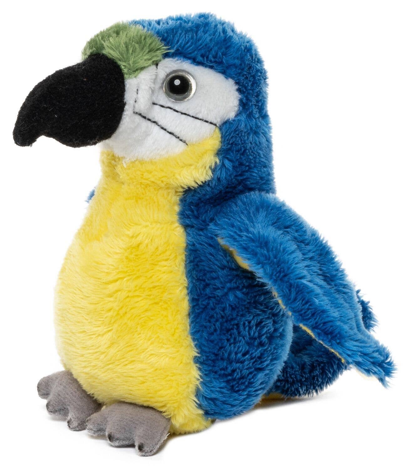 Uni Toys - Venta al por mayor Peluche - Niños y bebés - Peluche de loro azul - 13 cm de altura - juguete suave y abrazable0