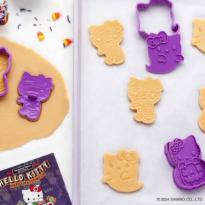 Handstand Kitchen - Venta al por mayor Cortapastas - Sellos para galletas de Halloween de Hello Kitty®, juego de 3