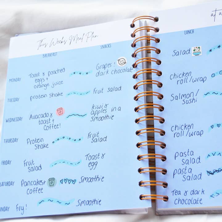 GirlGottaChange - Wholesale Planner - 'Live Your Best Life' 6-Month Undated Health & Fitness Planner5