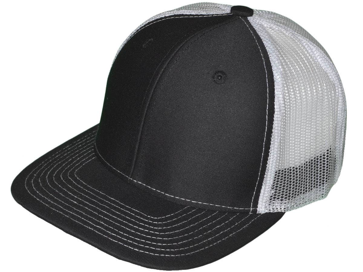 Buck Wholesale – Großhandel Trucker-Cap – Unisex – Blanko Trucker-Hüte — 6 Paneele SnapBack Mesh BK Caps27