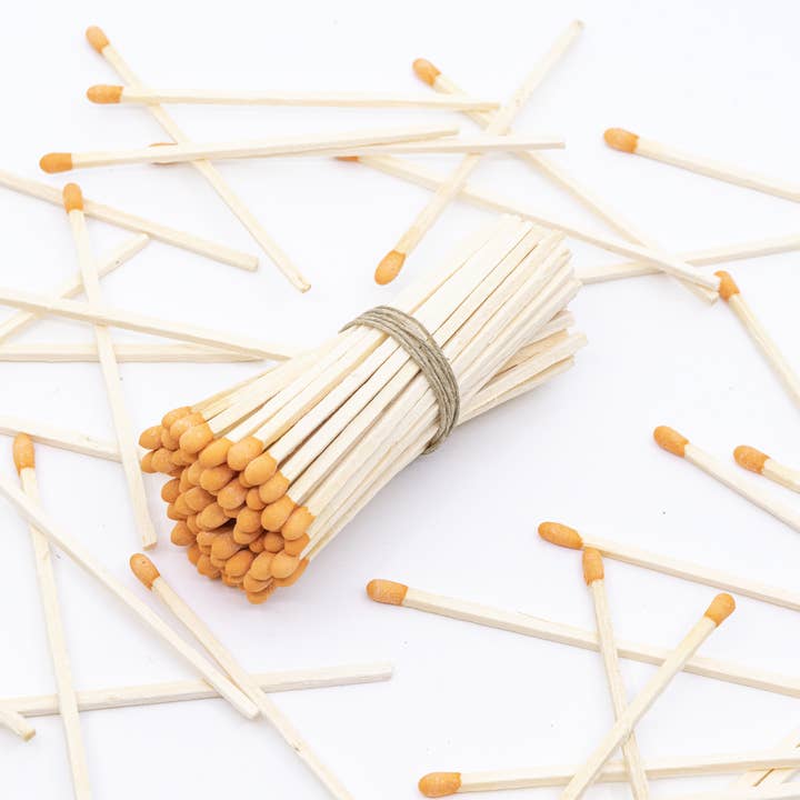 Chandler Studio – Großhandel Streichhölzer – Streichhölzer, 4 Zoll, Orangenspitze — Streichhölzer, lose Packung, 100 Stück1