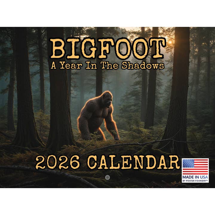 Bigfoot Calendar 2026 Monthly Wall Calender 12 Month for wholesale by 2026 Calendars