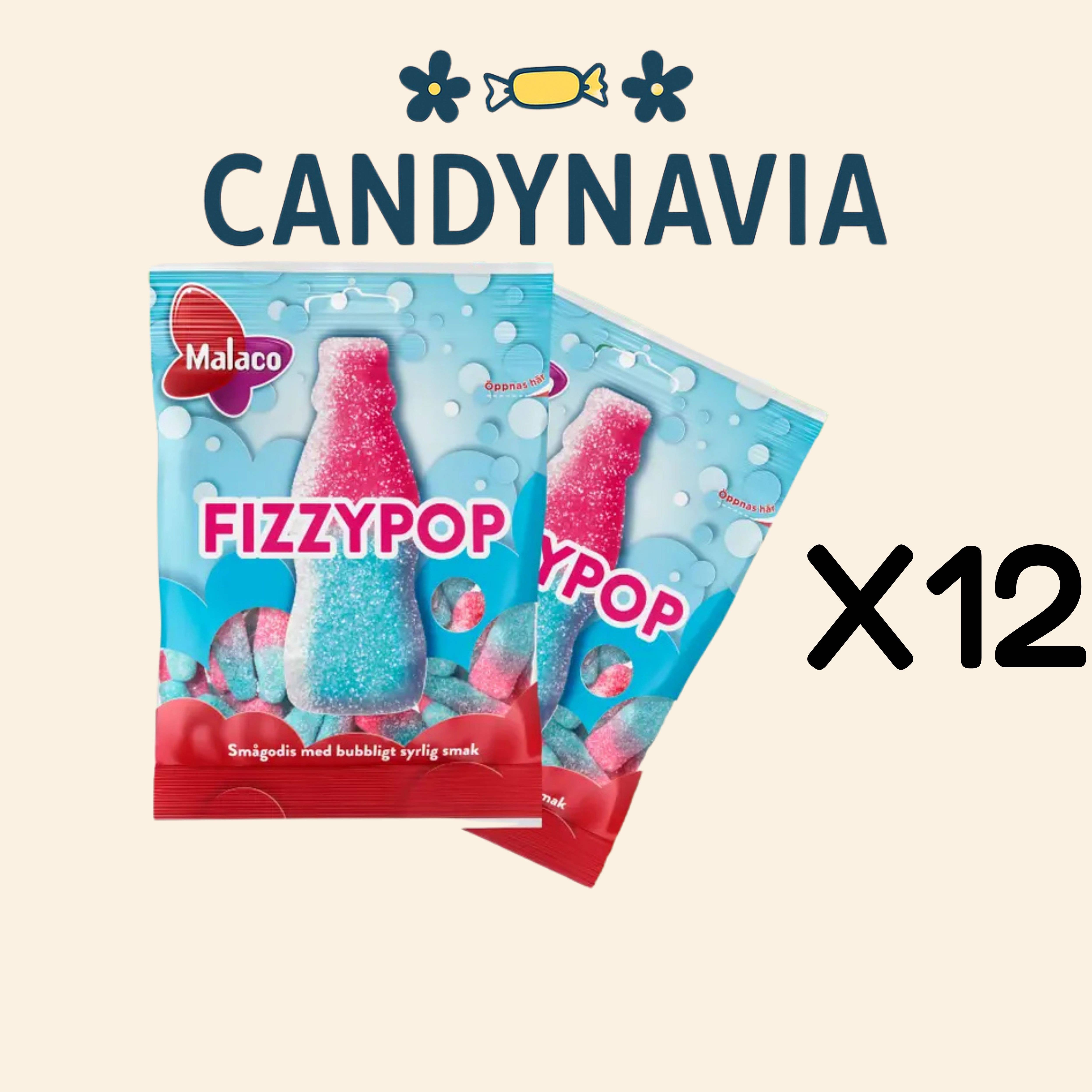 Candynavia - Wholesale Gummy - Malaco Swedish Candy Bags 85g Fizzy Pop Bottles1
