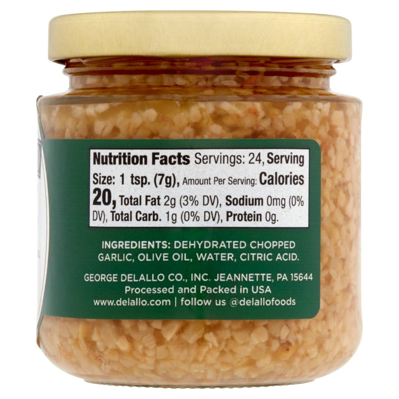 Delallo - Wholesale Pickled Vegetables - Minced Garlic (In Oil)1