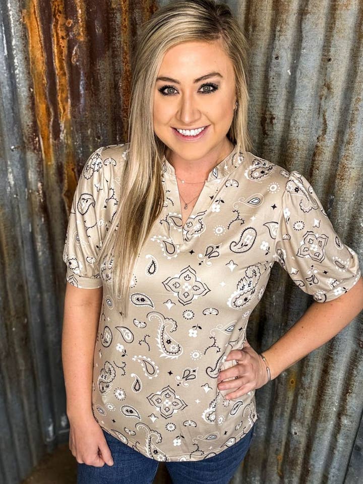 Paisley-toppen for engroshandel hos Sterling Kreek