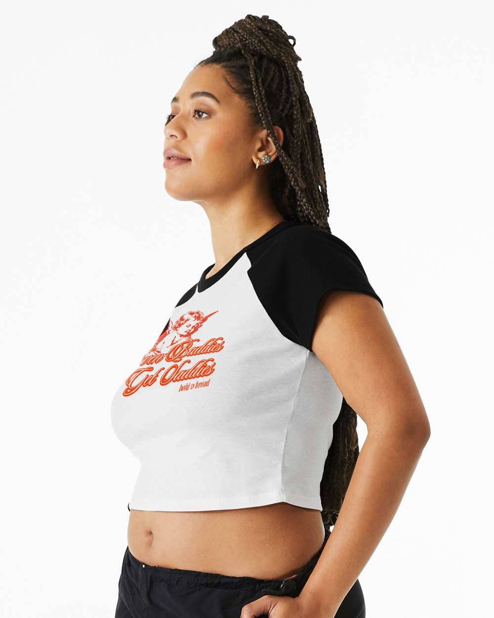 Bold & Broad - Wholesale Screen Printed T-Shirt - Women's - Angel Jawn Baby Tee3