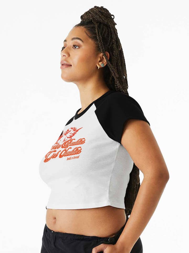 Bold & Broad - Wholesale Screen Printed T-Shirt - Women's - Angel Jawn Baby Tee3