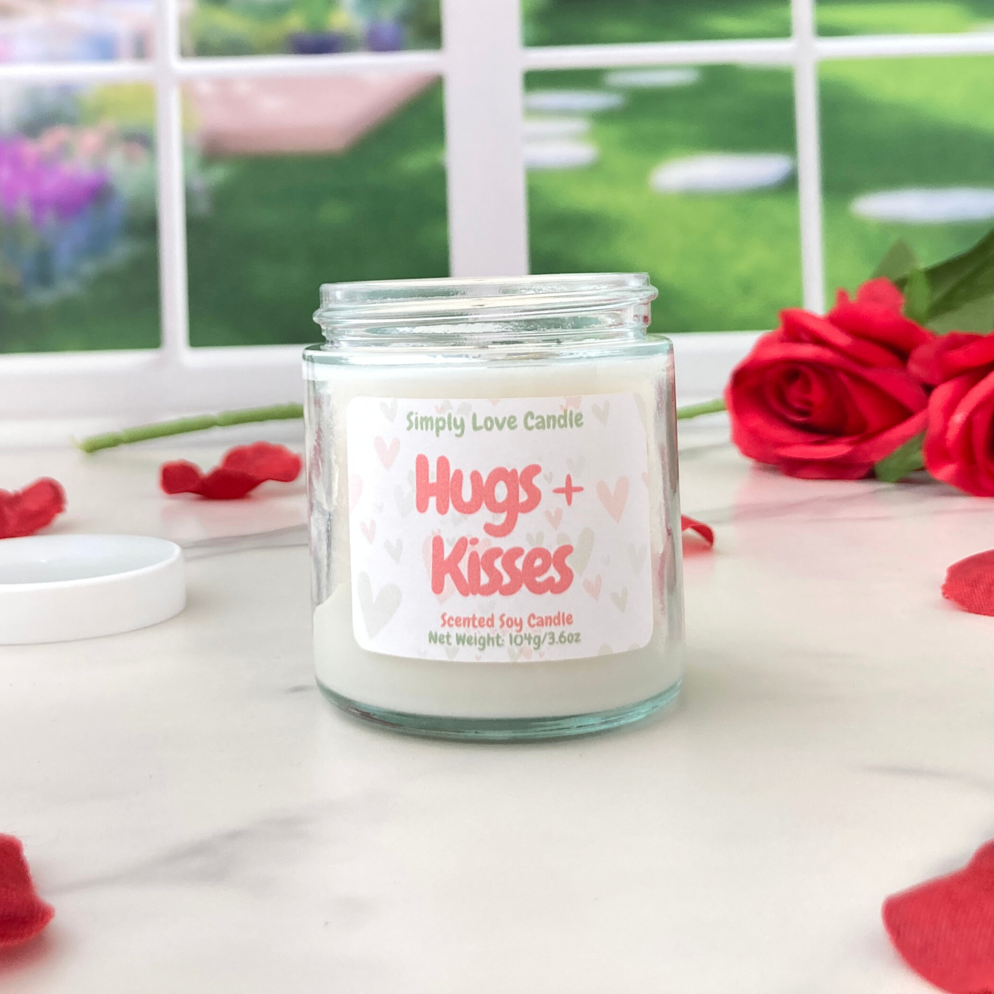 Simply Love Candle - Wholesale Jar/Filled Candle - Rose Water + Ivy Candle | 3.6 oz Soy Candle with Lid4