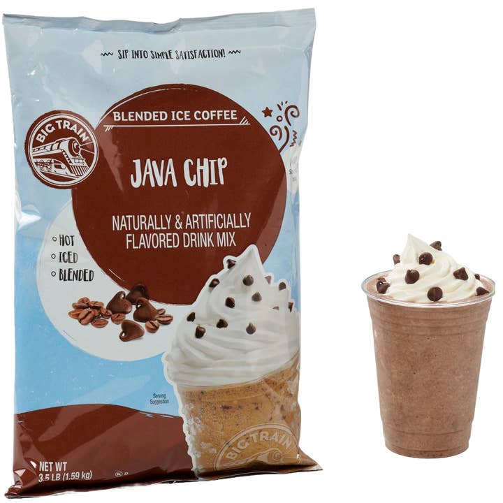 Big Train Java Chip Blended Ice Coffee Beverage Mix for wholesale by Dark Canyon Coffee Company