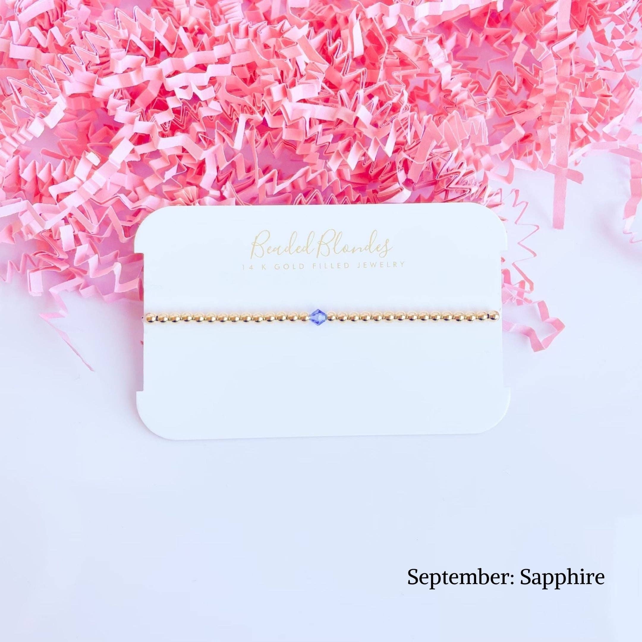 Beaded Blondes - Wholesale Beaded Bracelet - Birthstone Swarovski Bracelet Collection (Pack of 12)9