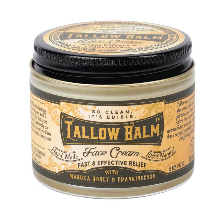 Tallow Face Cream with Manuka Honey & Castor Oil for wholesale by Roots And Leaves
