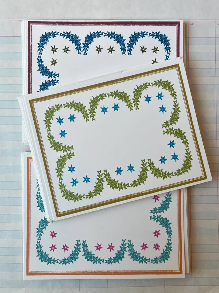 Laurel and Star Frame Stationery for wholesale by Parcel