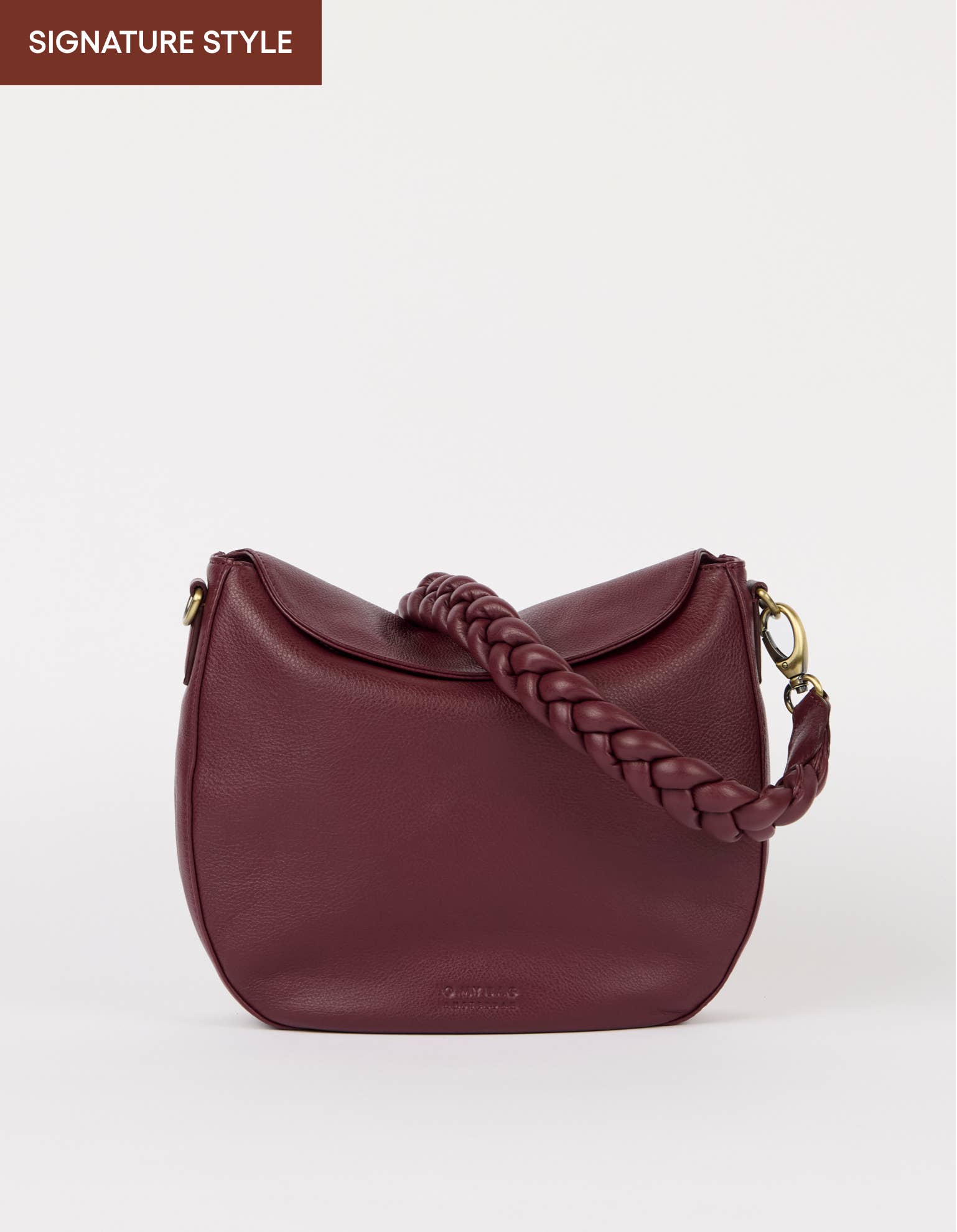 O My Bag - Wholesale Shoulder Bag - Women's - Lana - Dark Cherry Soft Grain