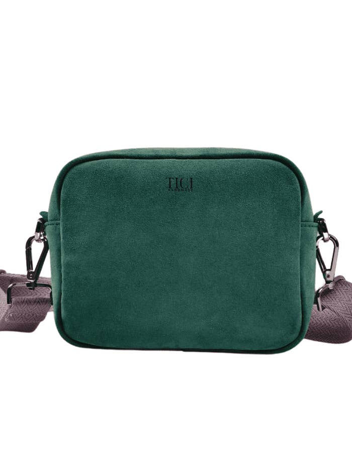 Bag Babol - Green suede bag for wholesale by TICI Handmade