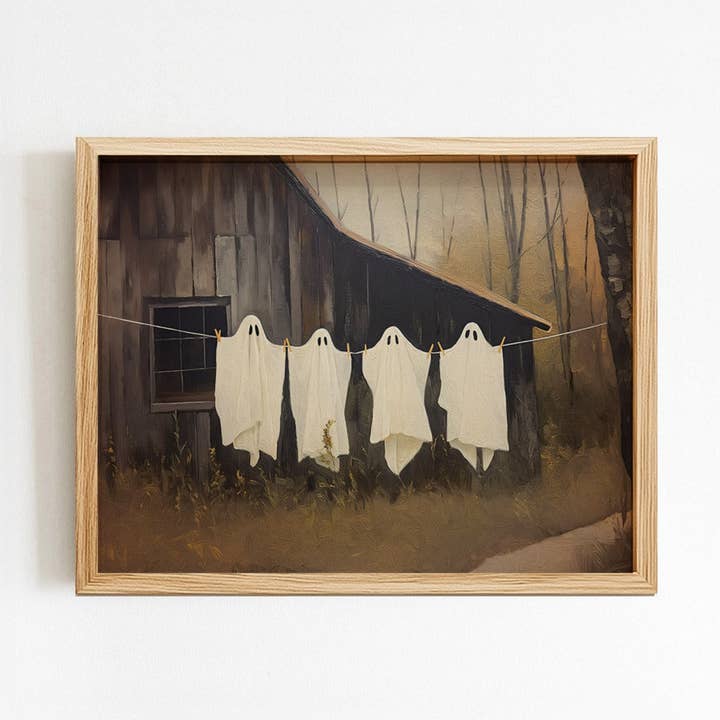 Klädlina Spöken Konsttryck för wholesale av Paper House Print Shop