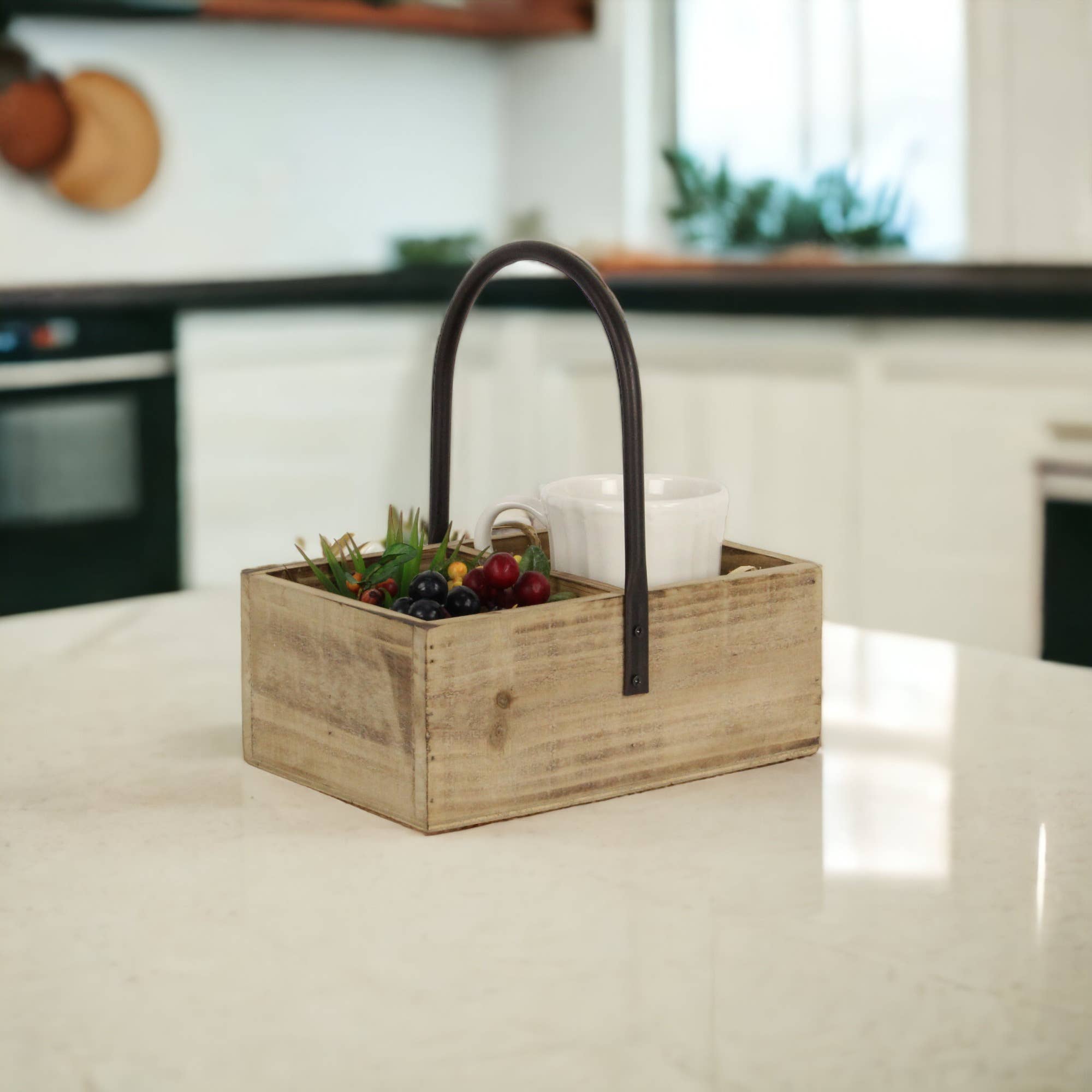 Cheungs Home Decor - Wholesale Desk Organizer - Galilee Wooden 3 Slot Caddy1