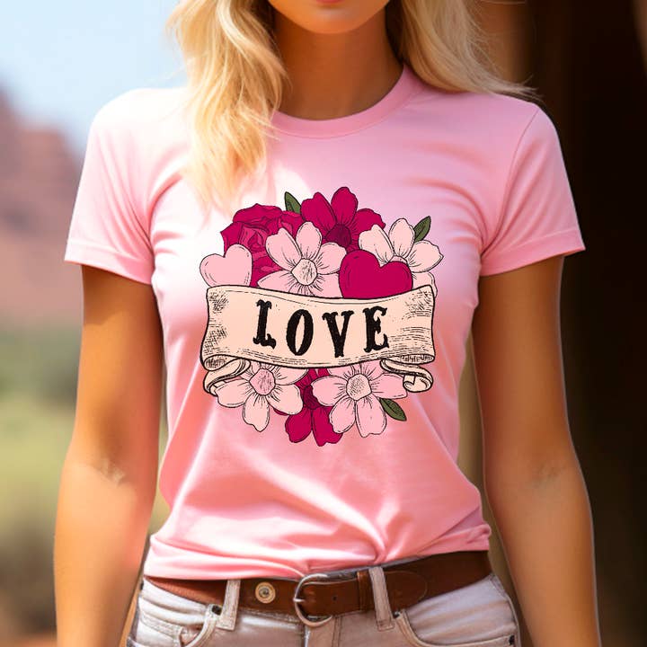 Love Tattoo DTF-tryk for engroshandel hos Simple Tymes