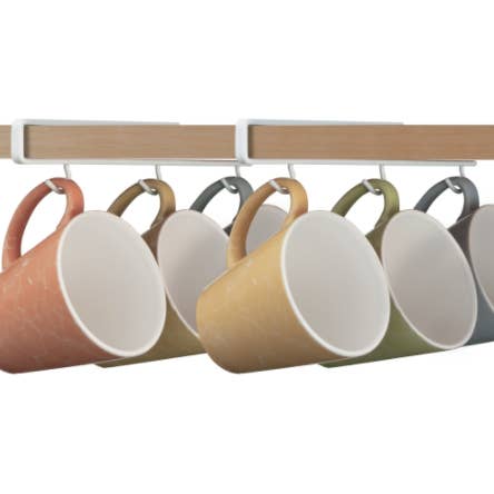 Undershelf Cup/Mug Hooks (Set of 2) and other Purchase Wholesale mug rack. Free Returns & Net 60 Terms on Faire trending on Faire.