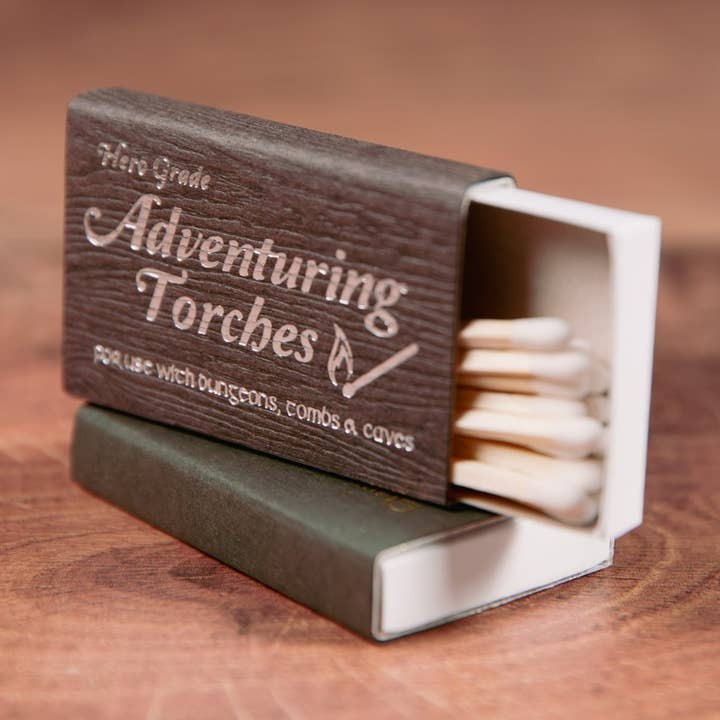 Adventuring Torches: Matchbook for wholesale by Cantrip Candles