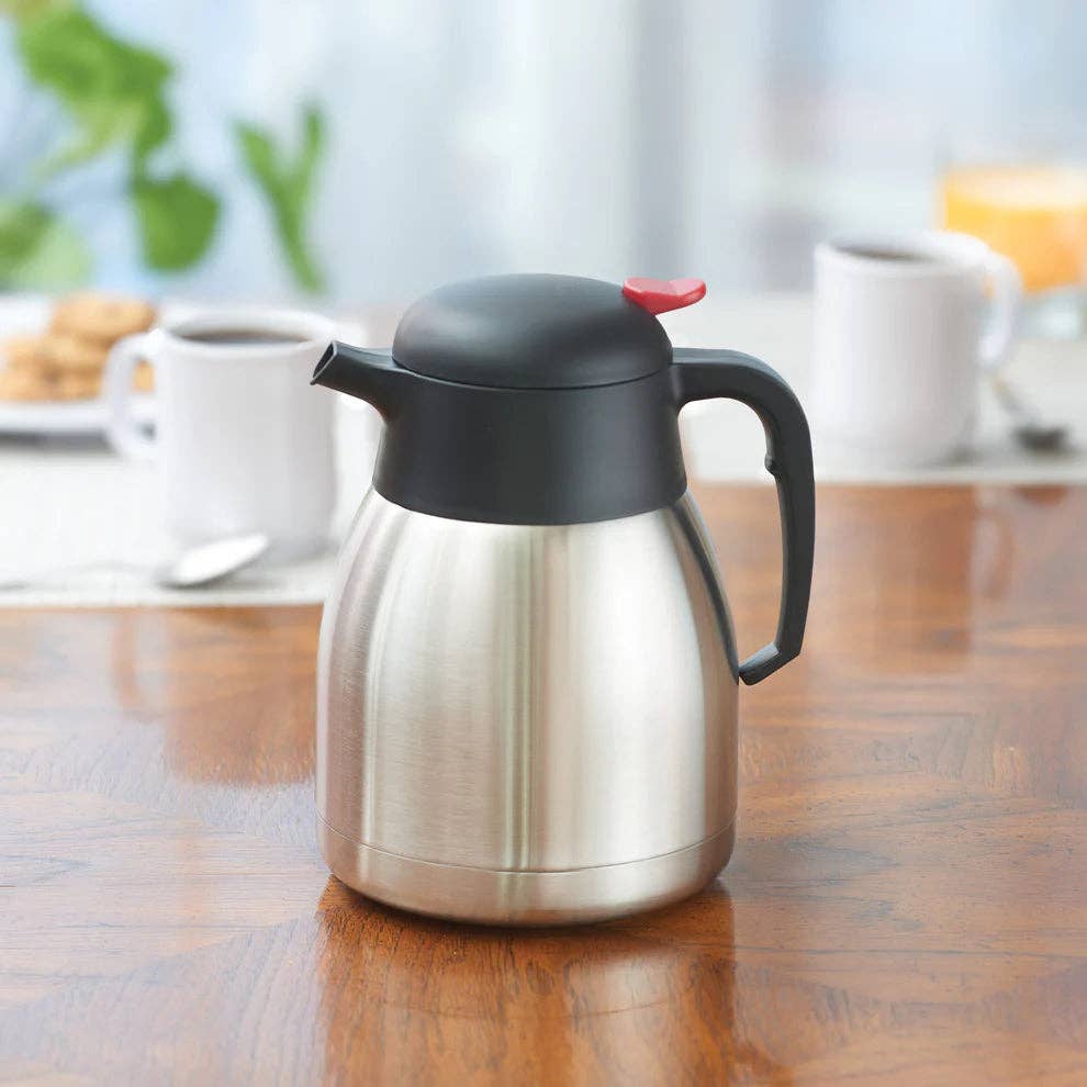 EcoQuality - Wholesale Carafe - CF-1.2 to CF-2.0, 1.2L-2L SS Lined Insulated Push Button Carafe0