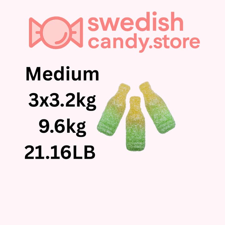 Swedish Candy.Store - Swedish Candy - Wholesale Gummy - Swedish Candy Pear Soda/Pear Soda 3.2kg/7.05LB1