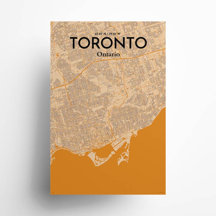 Toronto Bykort Plakat for engroshandel hos OurPoster.com