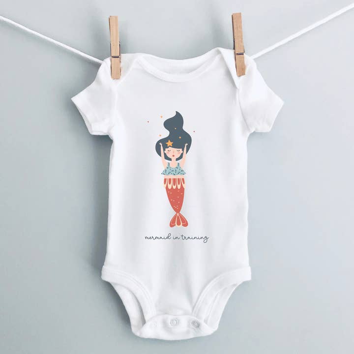 Salt + Fare - Wholesale Bodysuit (Non-Footed) - Baby - Mermaid In Training Infant Onesie