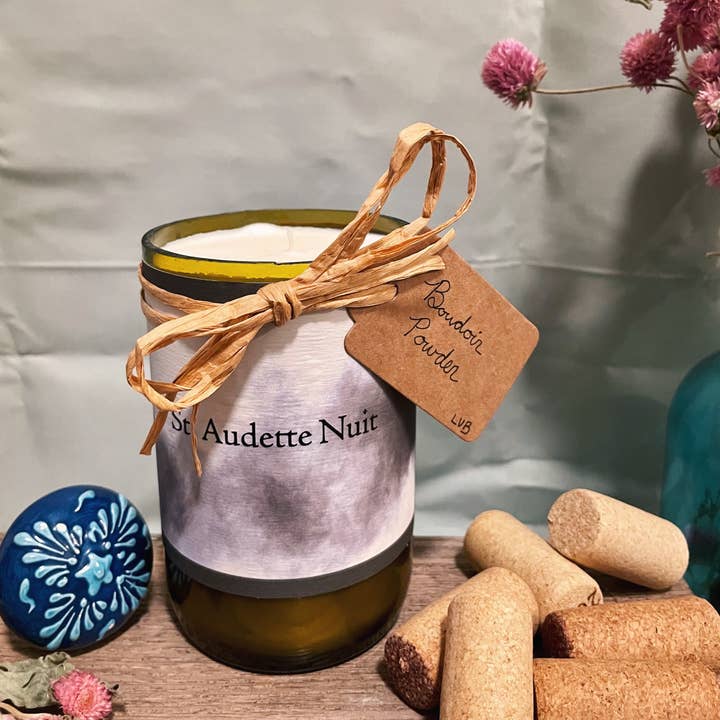 Le Vin Bougie Candles - Wholesale Jar/Filled Candle - Boudoir Powder Soy Wine Bottle Candle3