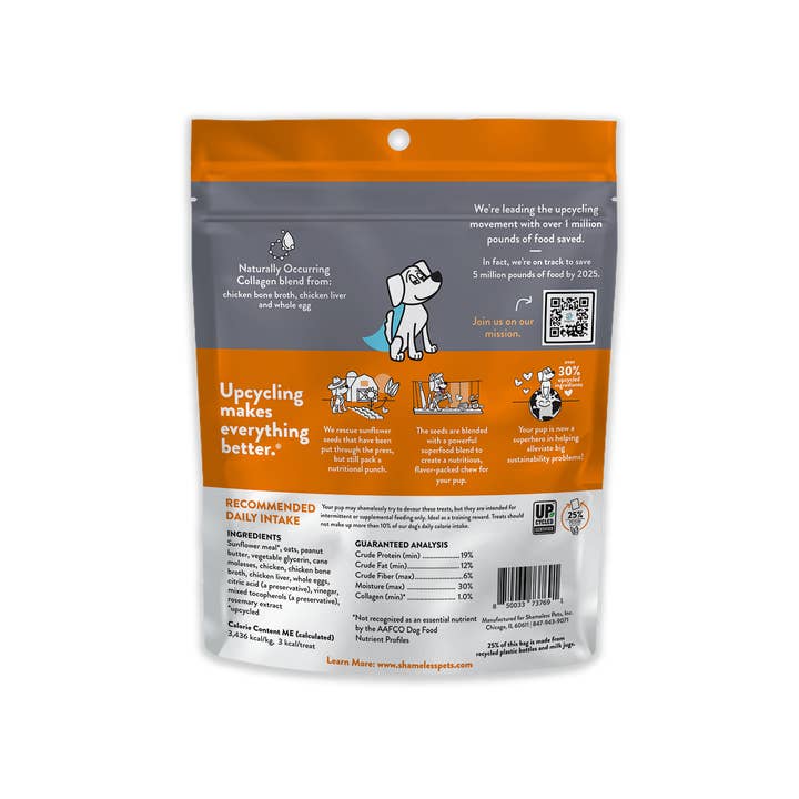 Shameless Pets - Wholesale Pet Treats - Dog - Peanut Butter Bliss Bone Broth Dog Training Treats