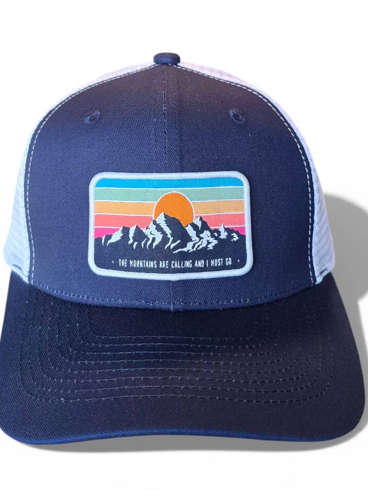Gorra de Camionero de Montaña con Parche de Estilo Vintage para venta al por mayor de PNW Apparel