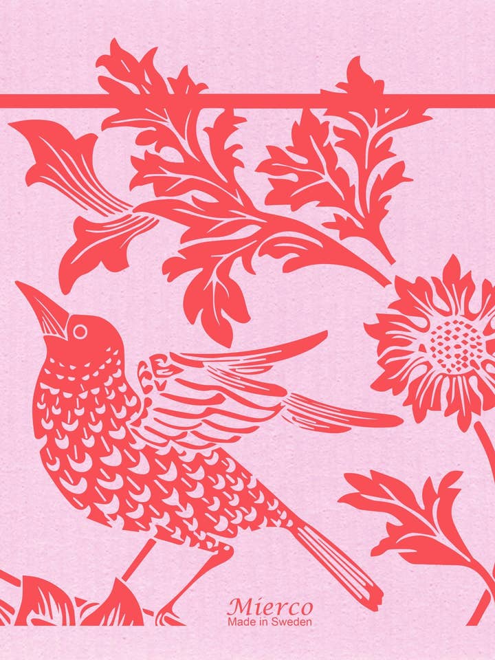 2DC Twiggy Red Swedish Dishcloths for wholesale by Mierco European Linens