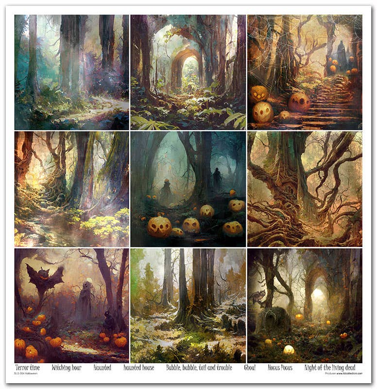 ITD Collection – Engroshandel Scrapbog – SLS-054 - sæt med 11 stk. papir 310x320 mm (12,2x12,6 in) - 200 GSM8