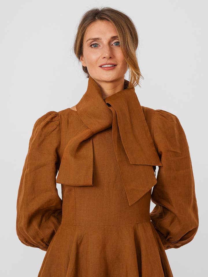 Red Poppy Hawthorn Dress, Long Sleeve for wholesale on Faire32