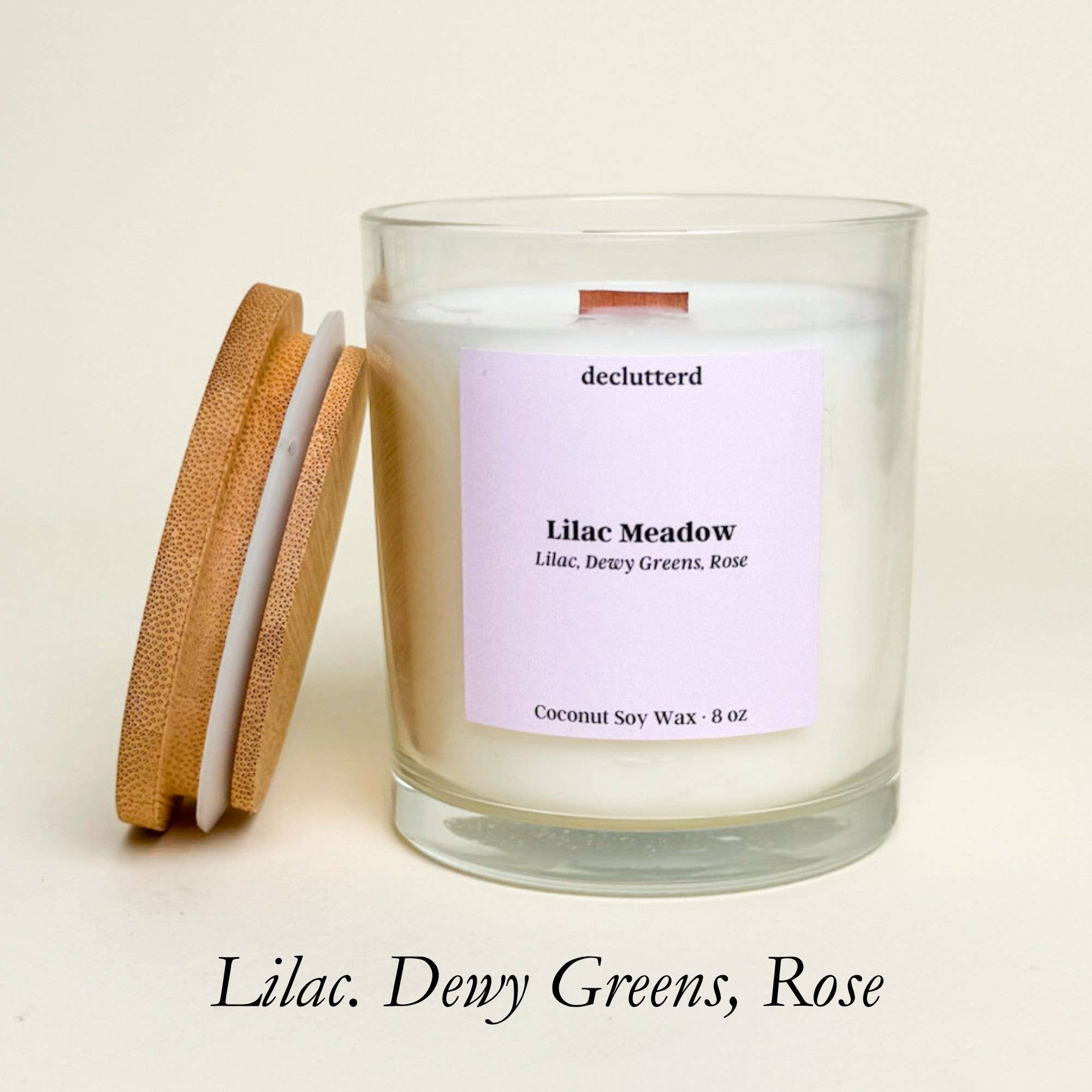 declutterd - Wholesale Jar/Filled Candle - Bulk declutterd 8 oz. Candles with Lid Non Toxic No Box31