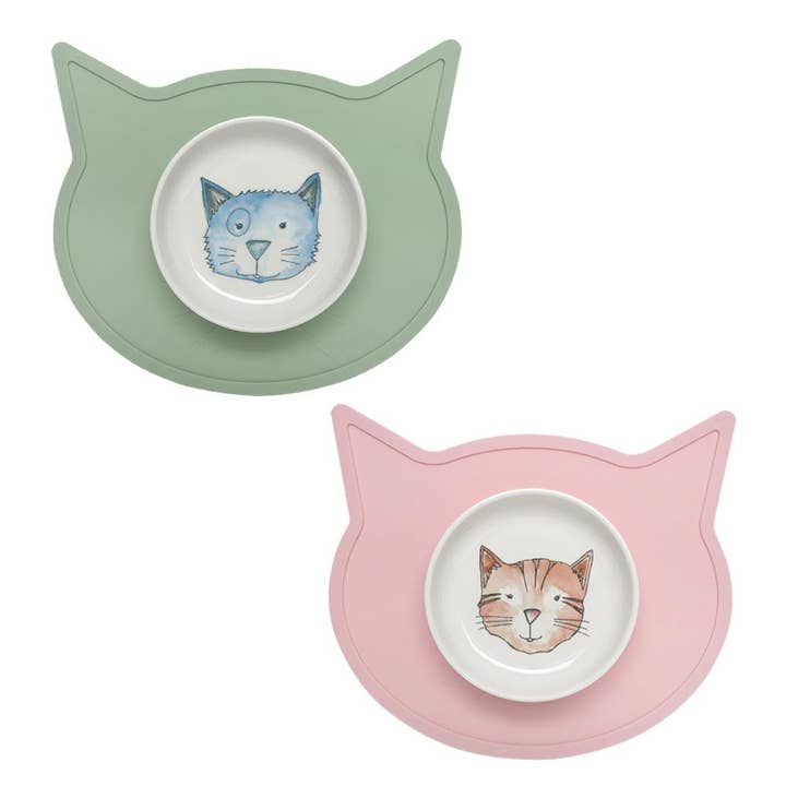 Speckle and Spot by Ore’ Originals - Wholesale Pet Bowl - Cat/Dog - Pet Bowl | Gift Set Watercolor Cat4