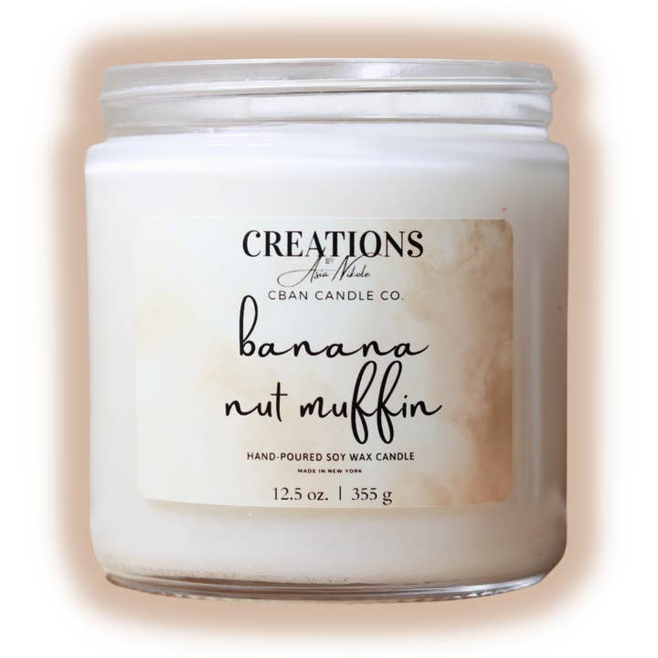Banana Nut Muffin- Soy Wax Candle for wholesale by Creations By Asia Nikole
