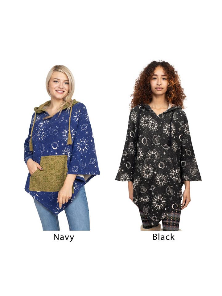 Lakhays Collection Inc. - Wholesale Poncho - Women's - Boho Printed Poncho