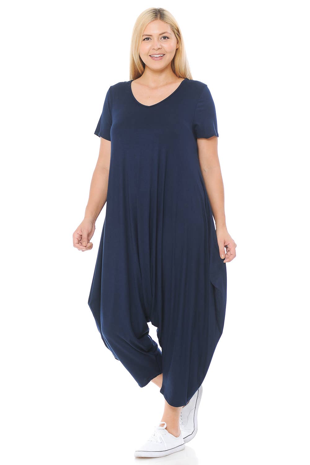 Allium - Vente Combinaison – femme - Combinaison sarouel à manches courtes Plus5