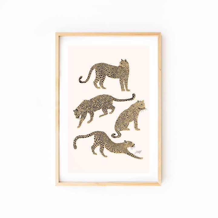 Lindsey Kay Collective - Wholesale Art Print - Leopards Illustration - Art Print4
