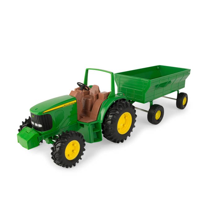 TOMY - Wholesale Toy Car/Truck - Kids - TOMY John Deere Kids Tractor Wagon Set - 8 Inch