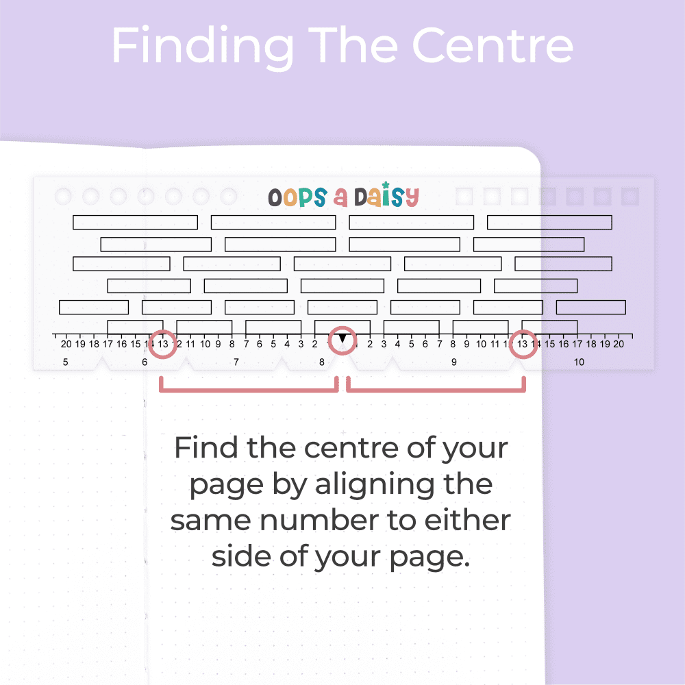 Oops a Daisy UK Ltd – wholesale Stencil/craft die – Universal Journal Grid Ruler - Spaces7