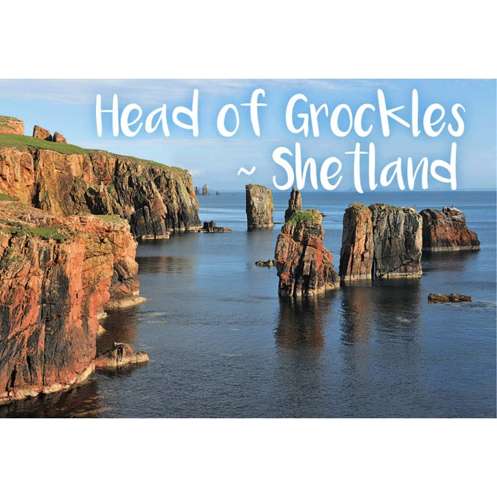 Fotografisk Magnet Leder af Grockles Shetland for engroshandel hos Island Blue Publishing