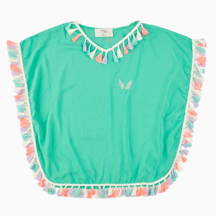 Robe de plage paréo verte pour fille enfants pour la vente par Lally Things