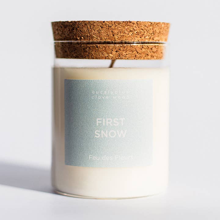 Feu des Fleurs - Wholesale Jar/Filled Candle - Candle First Snow - 320gr0