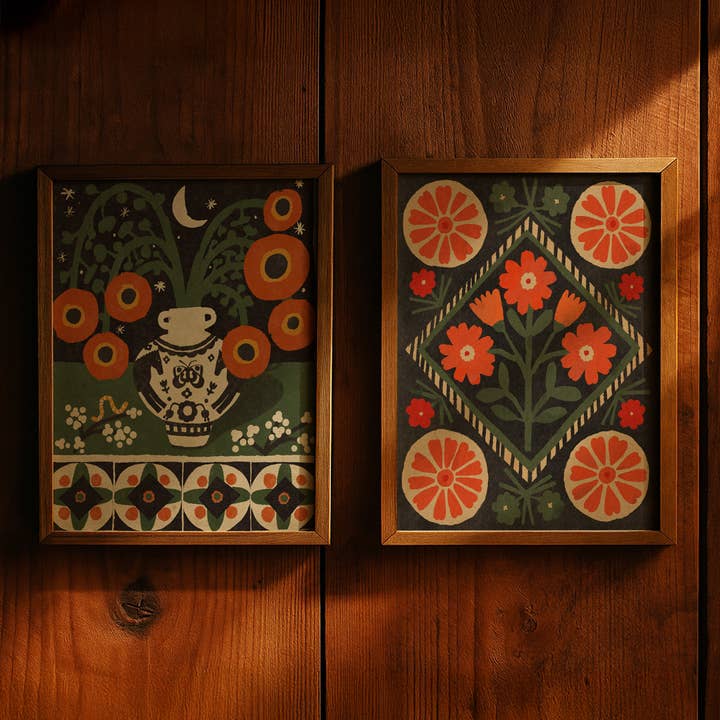 Anisa Makhoul - Wholesale Art Print - Art Print - Moonlight Woldflowers 2