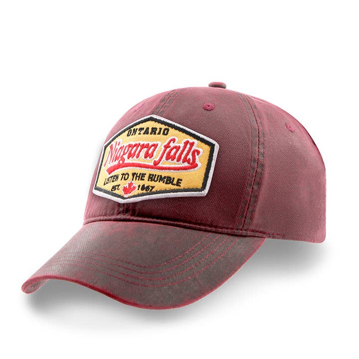 Casquette décontractée en oilskin Patch Niagara Falls pour la vente par Northern Icons Canada