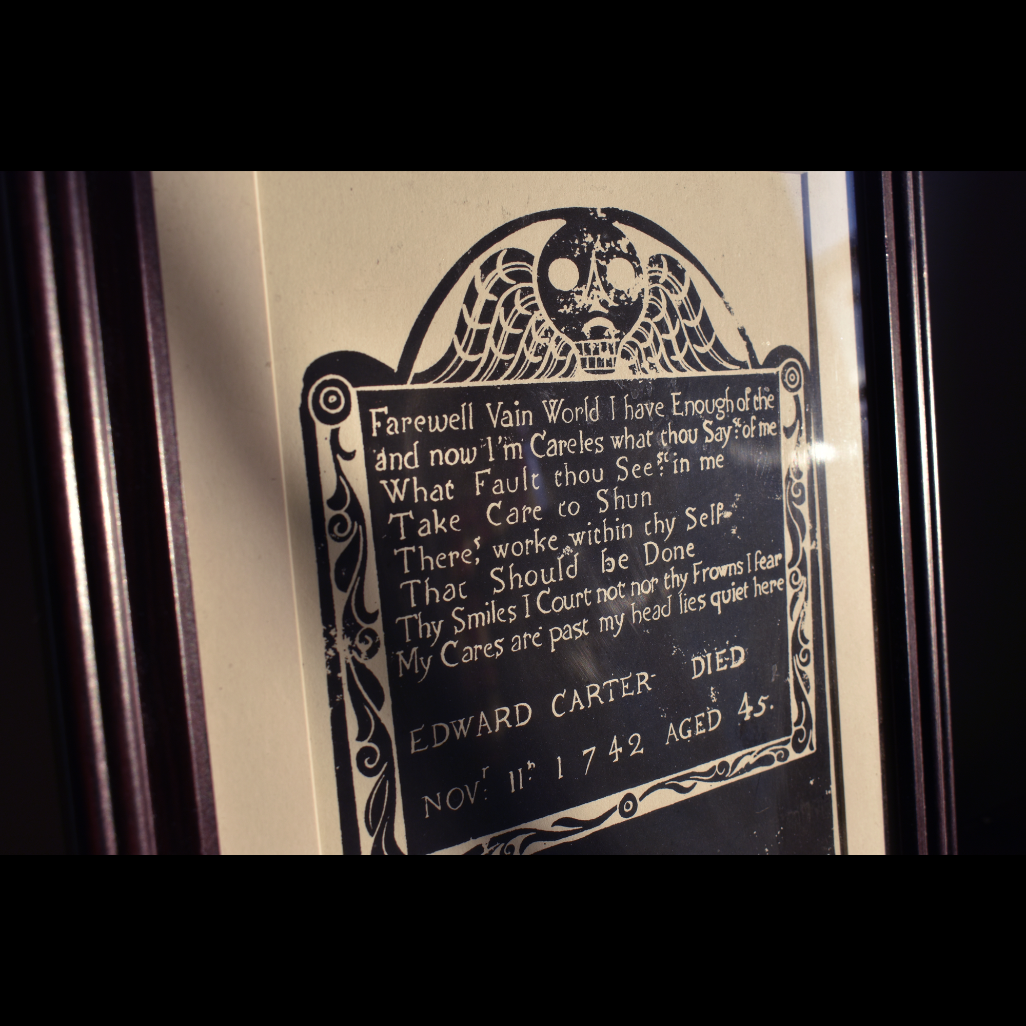 Punched Tin Press - Wholesale Art Print - Grave "Rubbing" Screen Print1