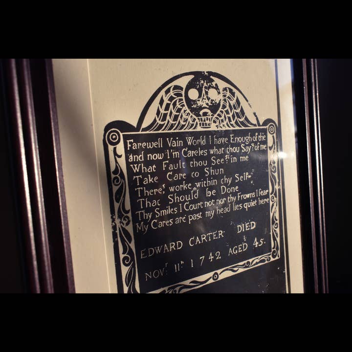 Punched Tin Press - Wholesale Art Print - Grave "Rubbing" Screen Print1