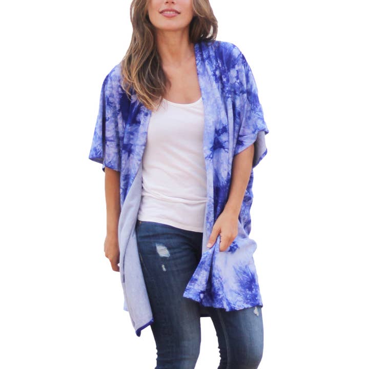 Long Sweater · Batik Blue for wholesale by BRANDELIA